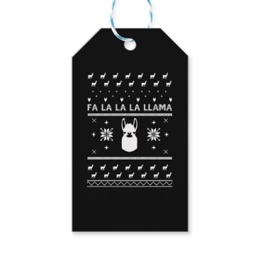 Llama Christmas Sweater Shirt Gift Tags