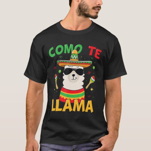 Llama Cinco De Mayo Shirt No Prob Funny Boys Girls