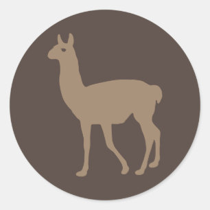 Llama Classic Round Sticker