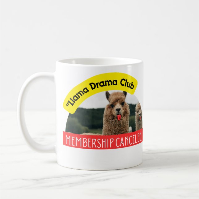 llama coffee mug (Left)