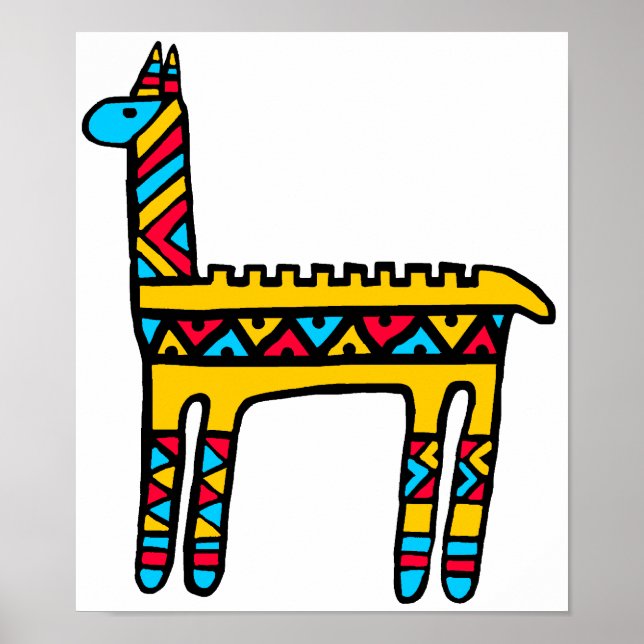 Llama-colors Poster (Front)