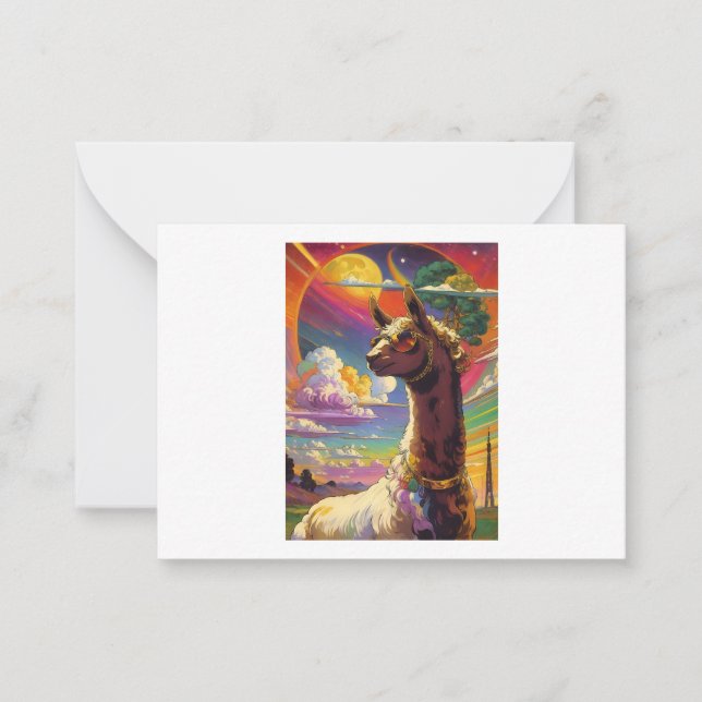 Llama. Cool llama. Be like the llama Note Card (Front)