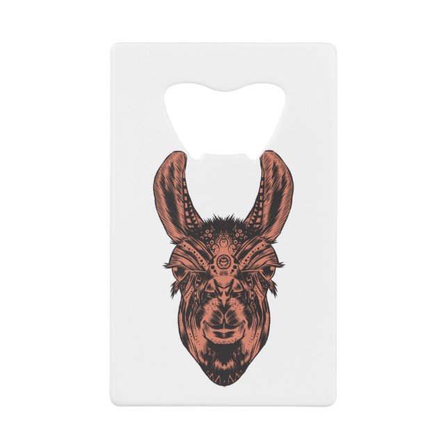 Llama Credit Card Bottle Opener (Front)