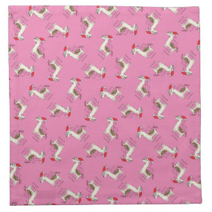 Llama Cute Funny Christmas Holiday Cloth Napkin