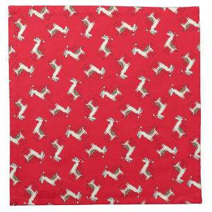 Llama Cute Funny Christmas Holiday Cloth Napkin