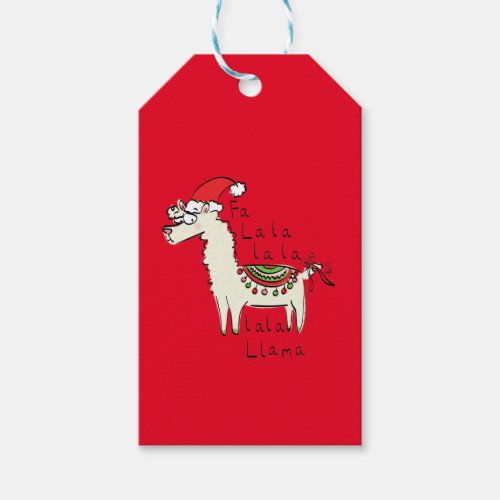 Llama Cute Funny Christmas Holiday Gift Tags