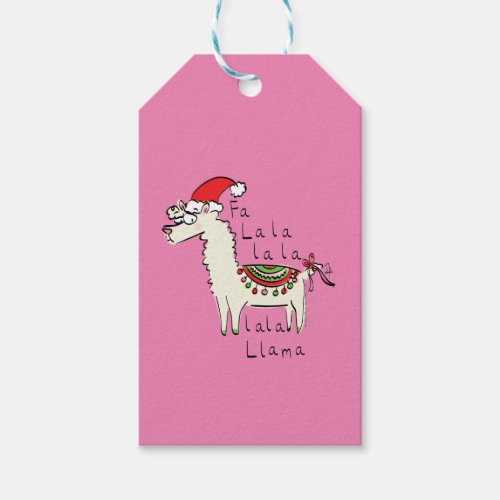 Llama Cute Funny Christmas Holiday Gift Tags