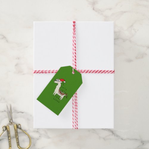 Llama Cute Funny Christmas Holiday Gift Tags