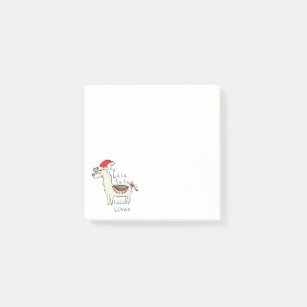 Llama Cute Funny Christmas Holiday Post-it Notes