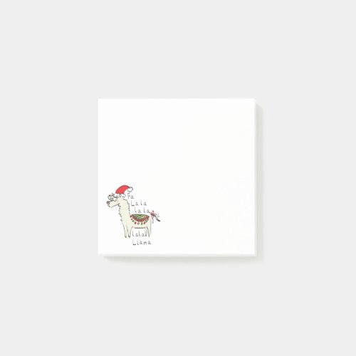 Llama Cute Funny Christmas Holiday Post_it Notes