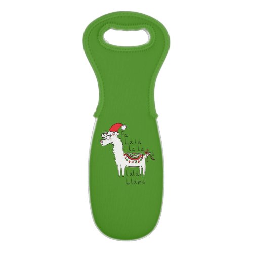 Llama Cute Funny Christmas Holiday Wine Bag