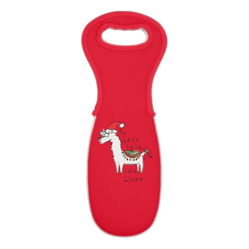 Llama Cute Funny Christmas Holiday Wine Bag