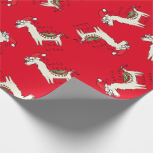 Llama Cute Funny Christmas Holiday Wrapping Paper