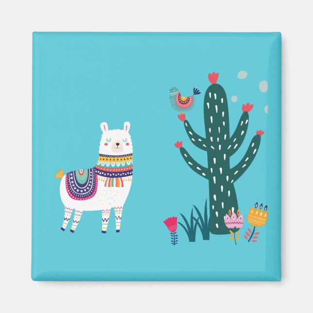 Llama Cute Magnet (Front)