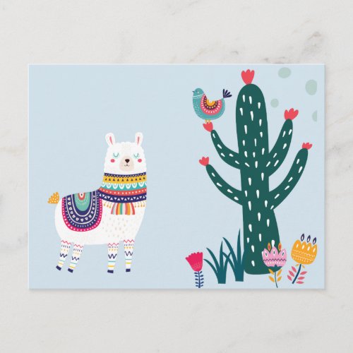 Llama Cute Postcard