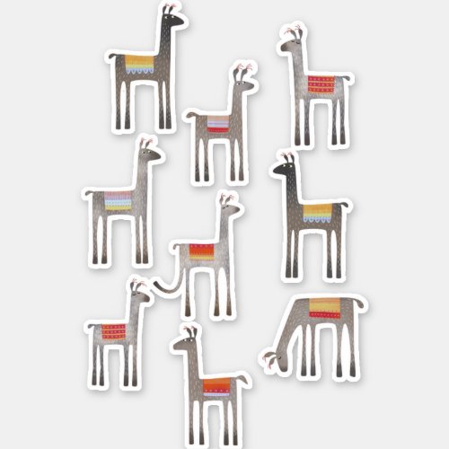 Llama Cute Whimsical Sticker