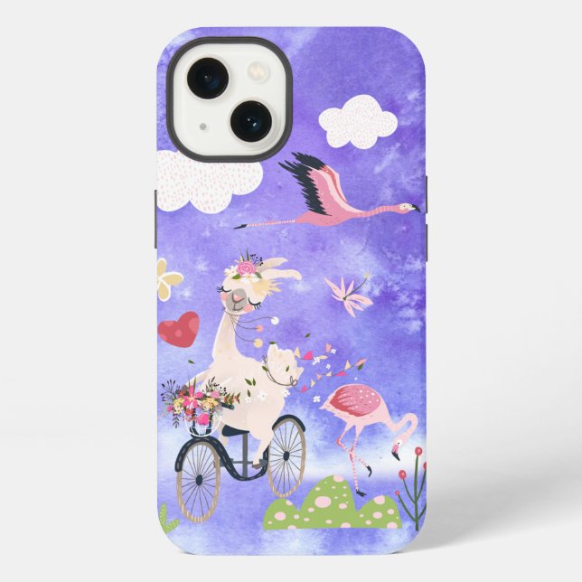 Llama Day Out Planner Iphone Case (Back)