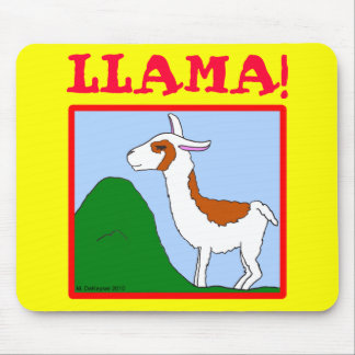 Llama! Design Mouse Pad