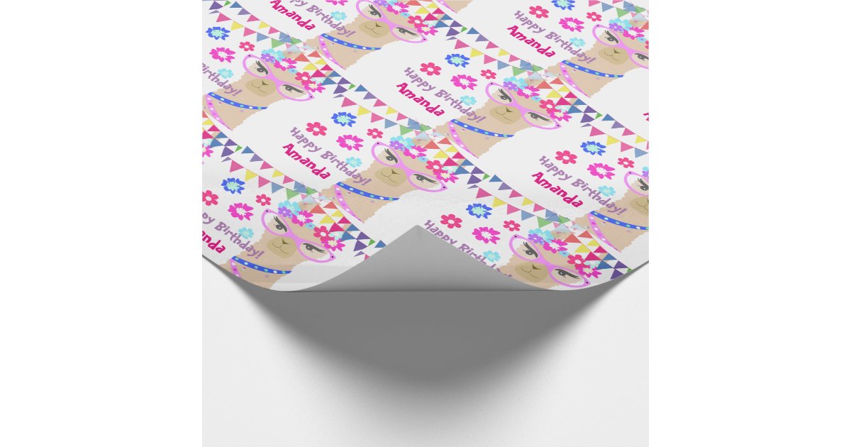 Tribal Woodland Animals Boy Baby Shower Birthday Wrapping Paper