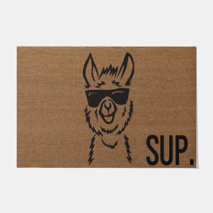 Llama doormat Sup doormat Hello Doormat