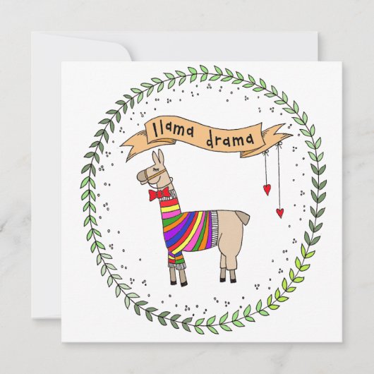 Llama Drama Illustration (Front)