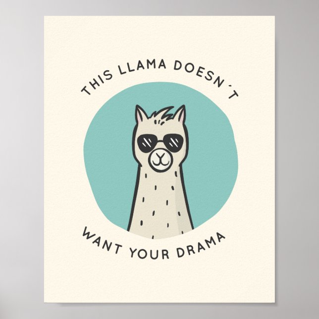 Llama Drama Poster (Front)