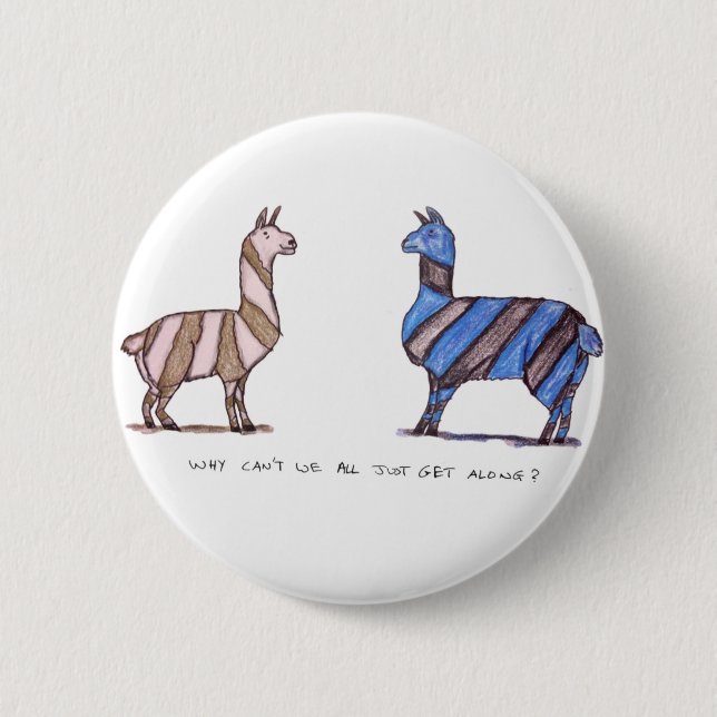llama dress button (Front)