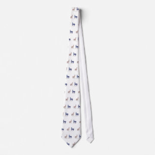 llama dress neck tie