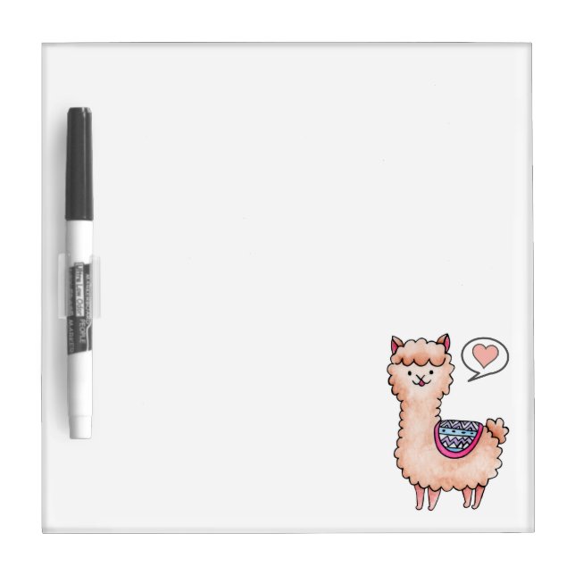 Llama Dry Erase Board (Front)