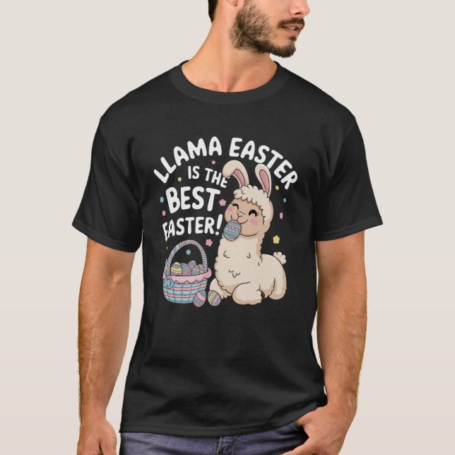 Llama Easter is the Best Easter! T-Shirt (Front)