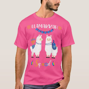 Llama Family Hanukkah Matching Llamakah Squad  T-Shirt