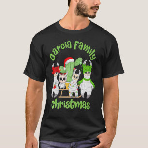 Llama Family Men Women And Kids Garcia Family Chri T-Shirt