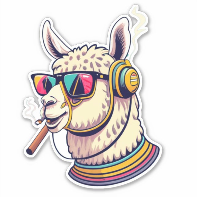 Llama Favor Sticker (Front)