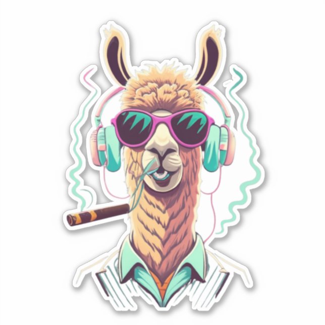 Llama Favor Sticker (Front)