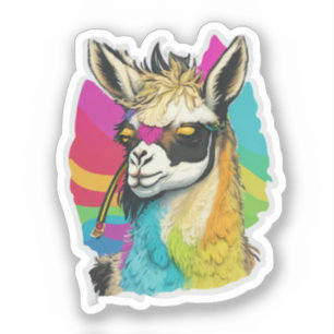 Llama Favor Sticker