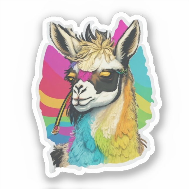 Llama Favor Sticker (Front)