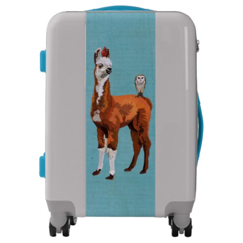 LLAMA  FEATHERS LUGGAGE