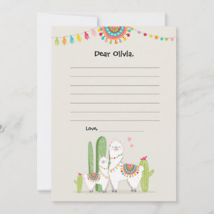 Llama Fiesta Mexican Guestbook Cards Time Capsule
