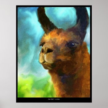 Llama Fine Art Print by jaisjewels at Zazzle
