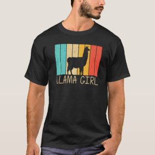 Llama For Girls Kids Alpaca Farming Zookeeper Peru T-Shirt