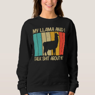 Llama For Men Women Alpaca Farming Zookeeper Peruv Sweatshirt