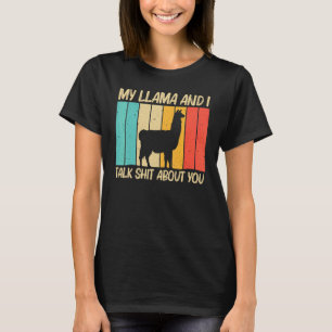 Llama For Men Women Alpaca Farming Zookeeper Peruv T-Shirt
