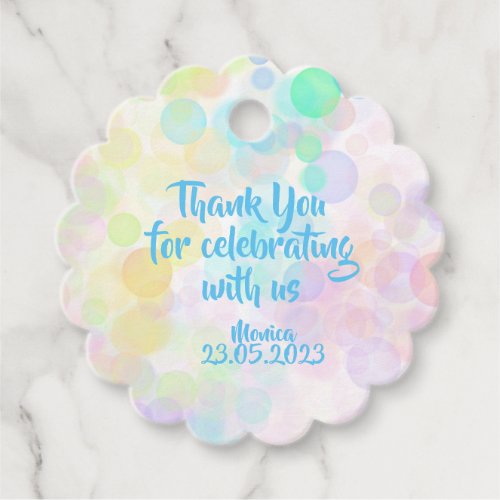 LLama fun colorful kids birthday thank you Favor Tags