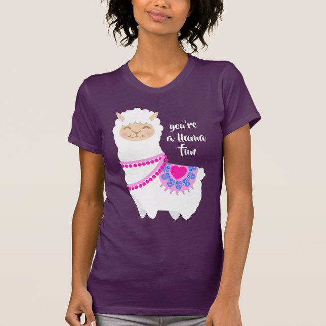 Llama fun pun Valentine T-Shirt (Front)