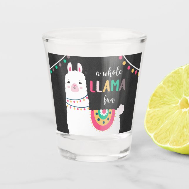 Llama fun shot glass (Front)