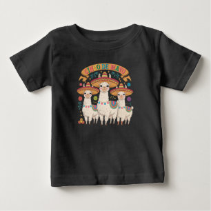 Llama Funny Cinco De Mayo Fiesta Party Baby T-Shirt
