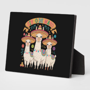 Llama Funny Cinco De Mayo Fiesta Party Plaque