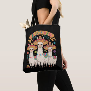 Llama Funny Cinco De Mayo Fiesta Party Tote Bag