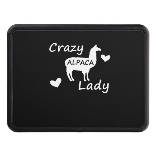 Llama Gift  Crazy Alpaca Lady Hitch Cover