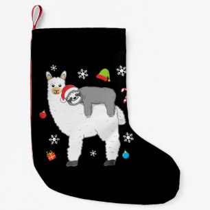 Llama Gift Llama Together Monkey Funny Small Christmas Stocking